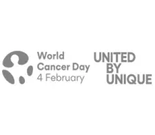 World Cancer Day United by Unique logo