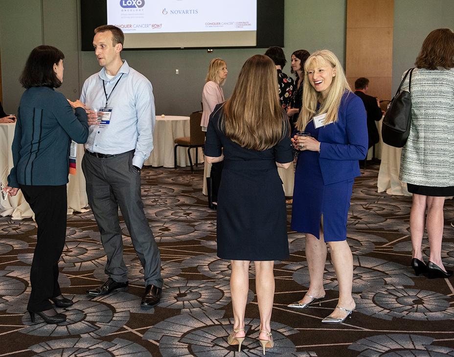 ASCO members at a networking event