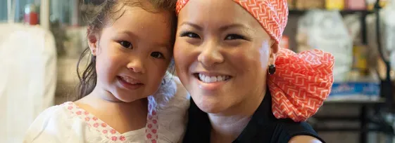 Photo of survivor Mai Achong with daughter