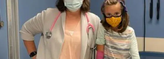 Dr. Jessica Lake and patient Mia