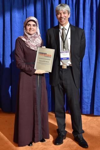 Dr. Nisreen Amayiri (left) with her research mentor, Dr. Eric Bouffet