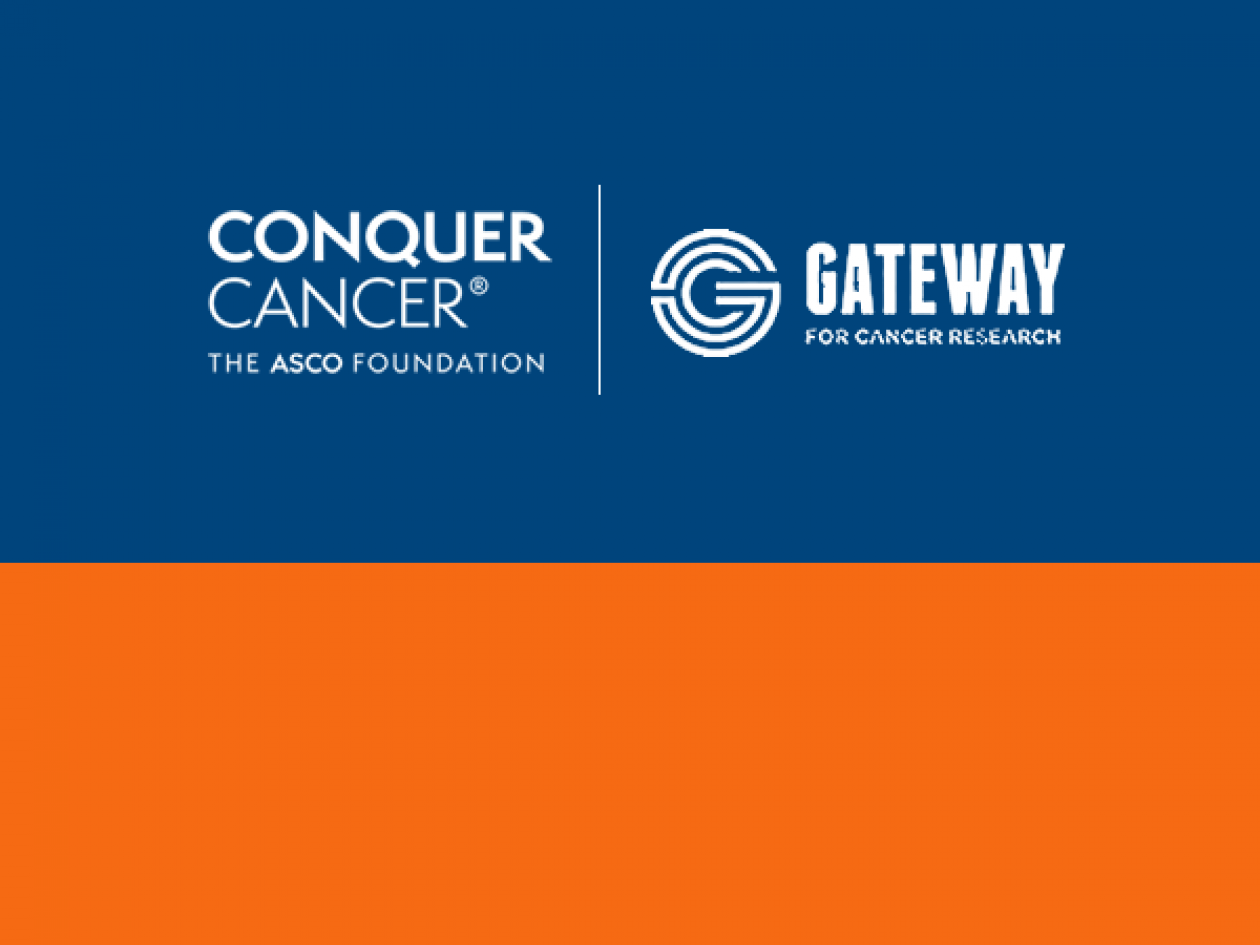 Conquer Cancer and Gateway for Cancer Research logos