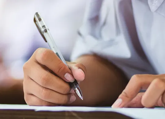Writing on paper